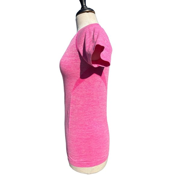 Ideology Womans Tech Top Short Sleeve Hot Pink Workout Activewear Pullover Small - Picture 3 of 8